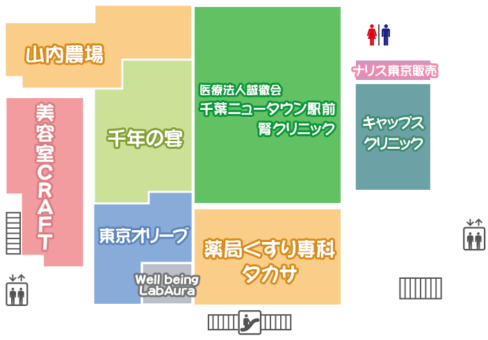 CCBビル1階フロアマップ